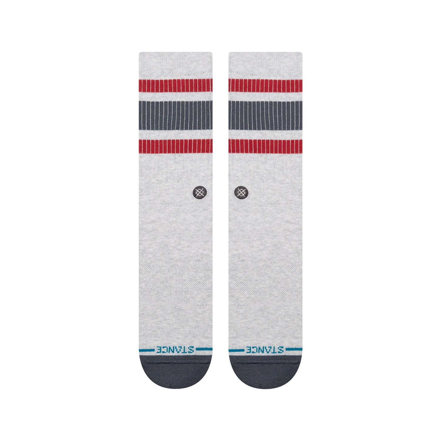 Boyd Crew Socks - Pop Stitch Heather Grey