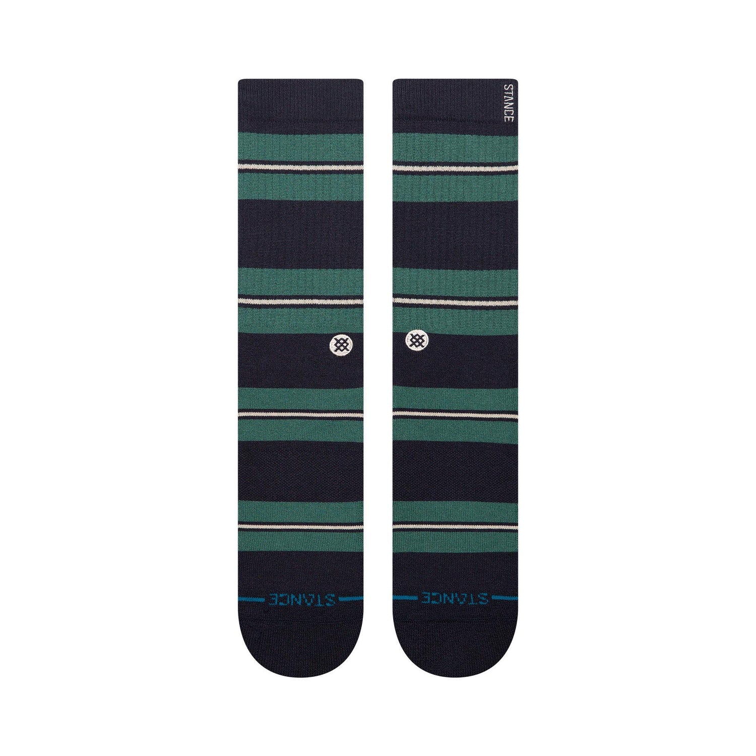 Butter Blend™ Caesar Stripe Crew Socks - Green