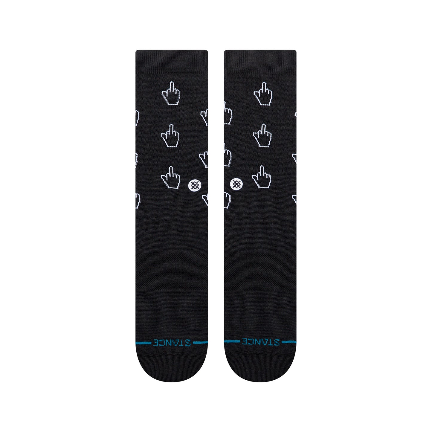 Cursor Crew Socks - Black