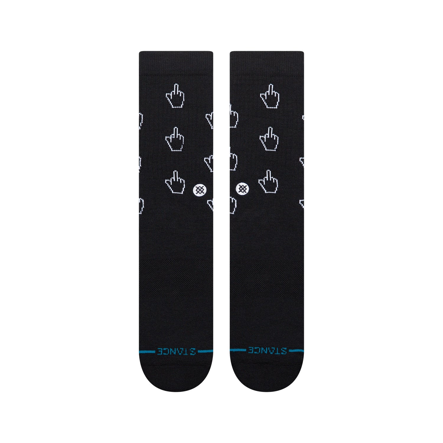 Cursor Crew Socks - Black