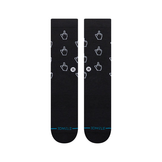 Cursor Crew Socks - Black