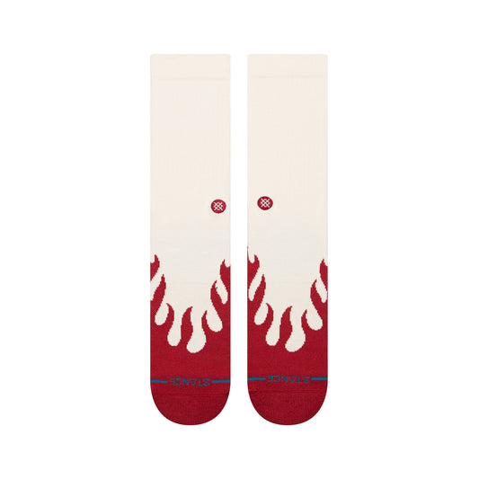 Heating Up Crew Socks - Red