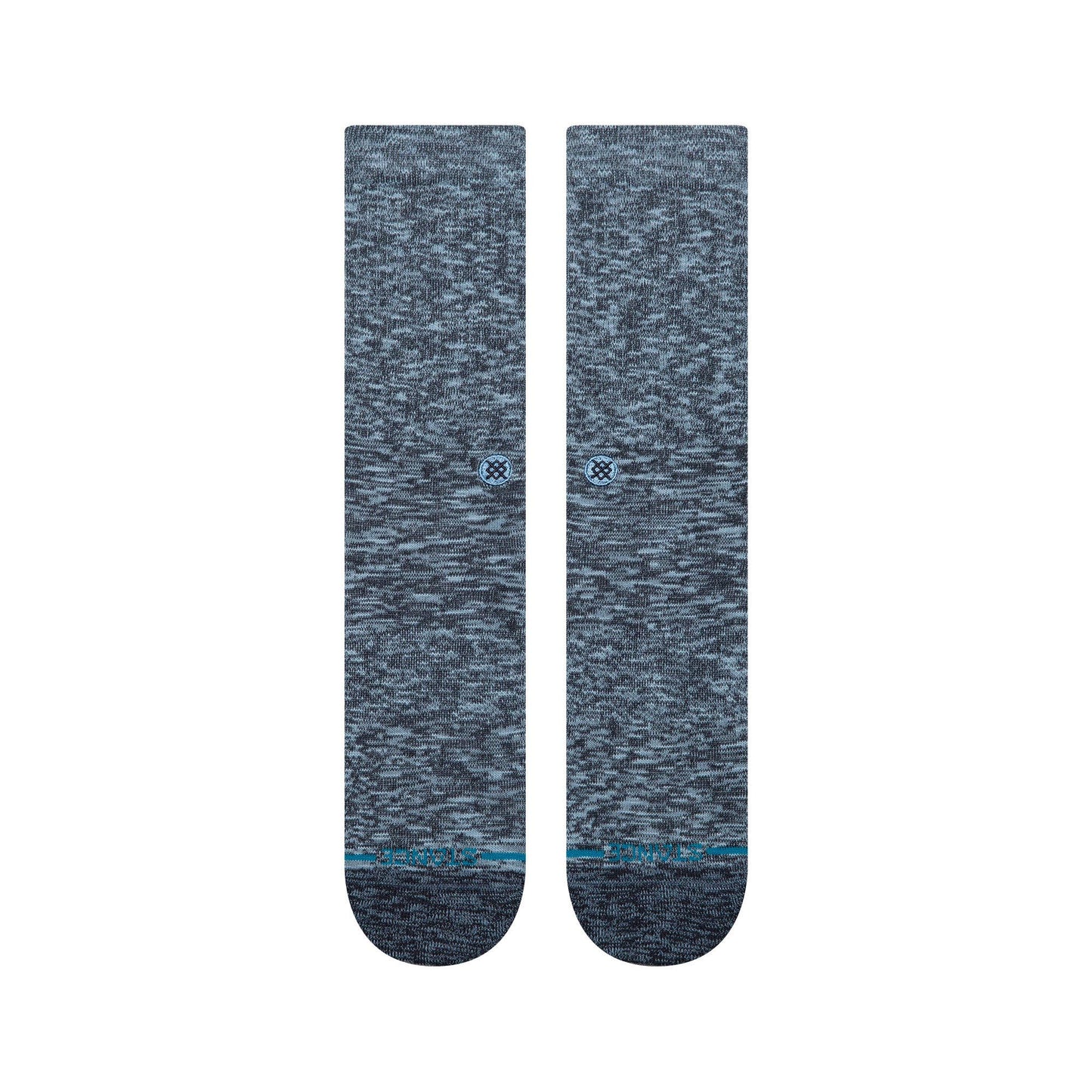 Slub Crew Socks - Navy
