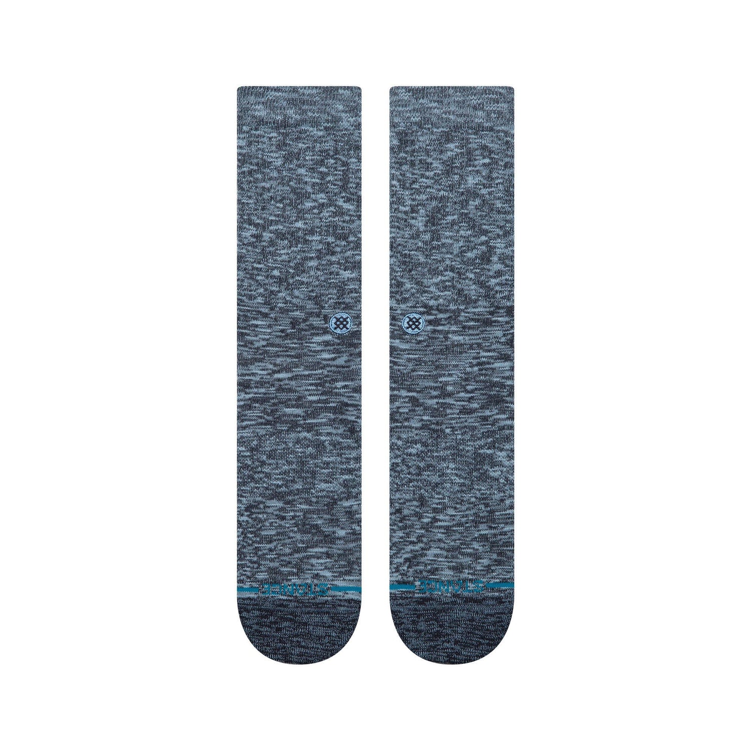 Slub Crew Socks - Navy