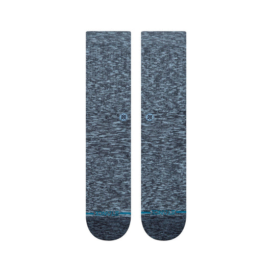Slub Crew Socks - Navy