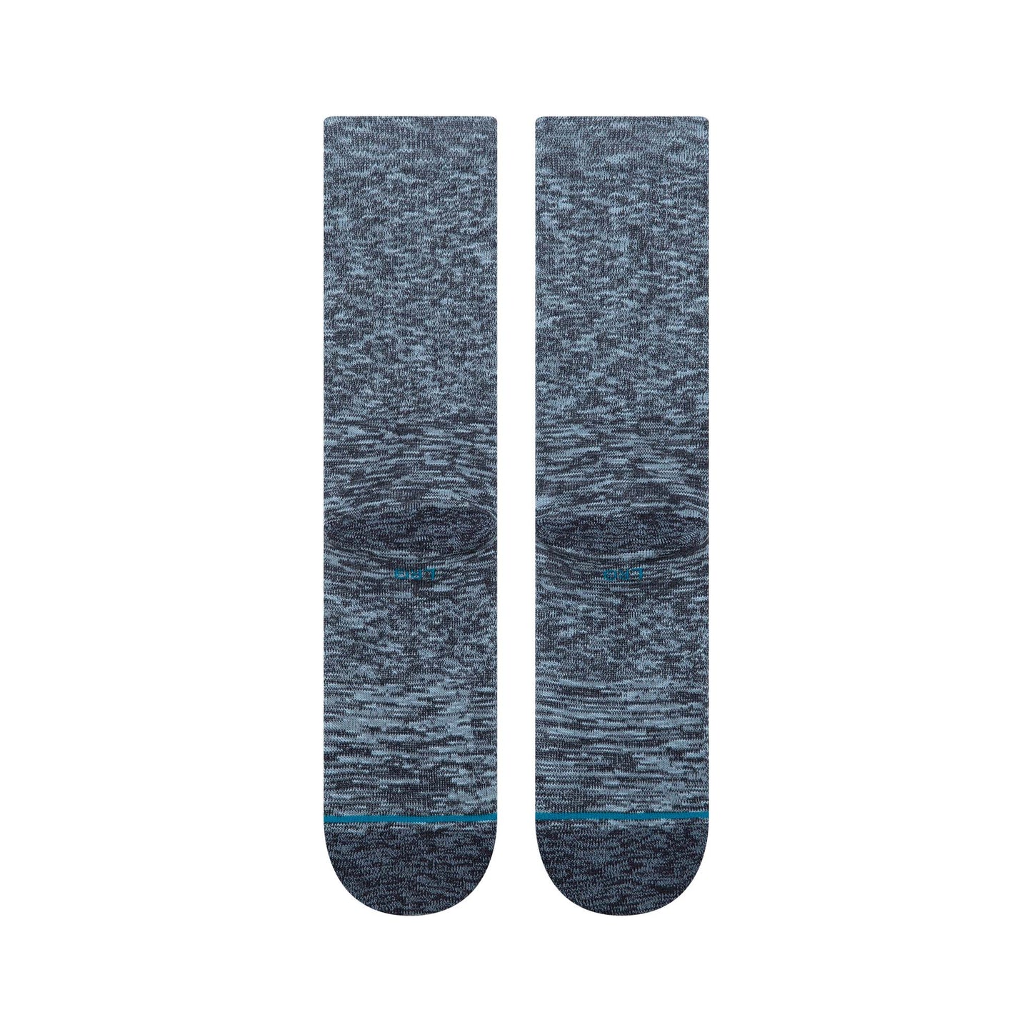 Slub Crew Socks - Navy