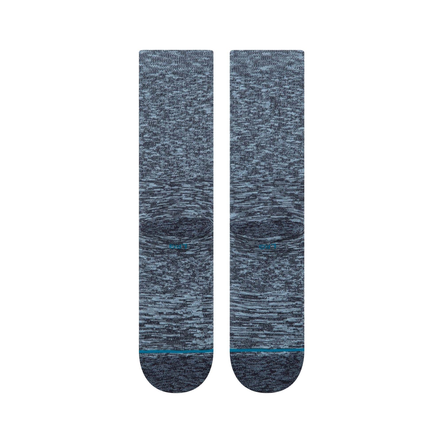 Slub Crew Socks - Navy