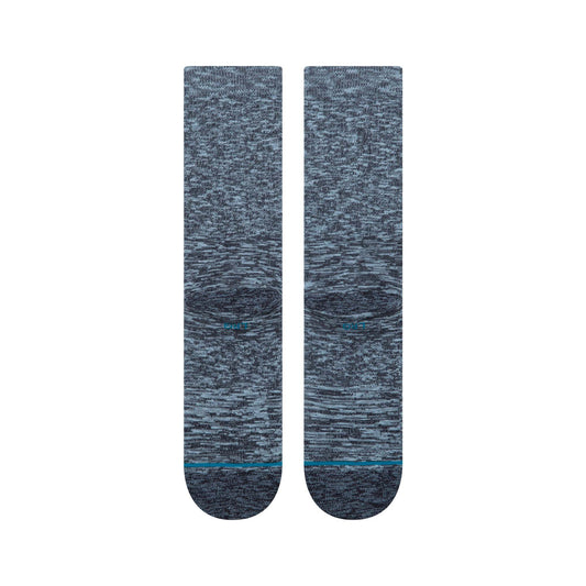 Slub Crew Socks - Navy