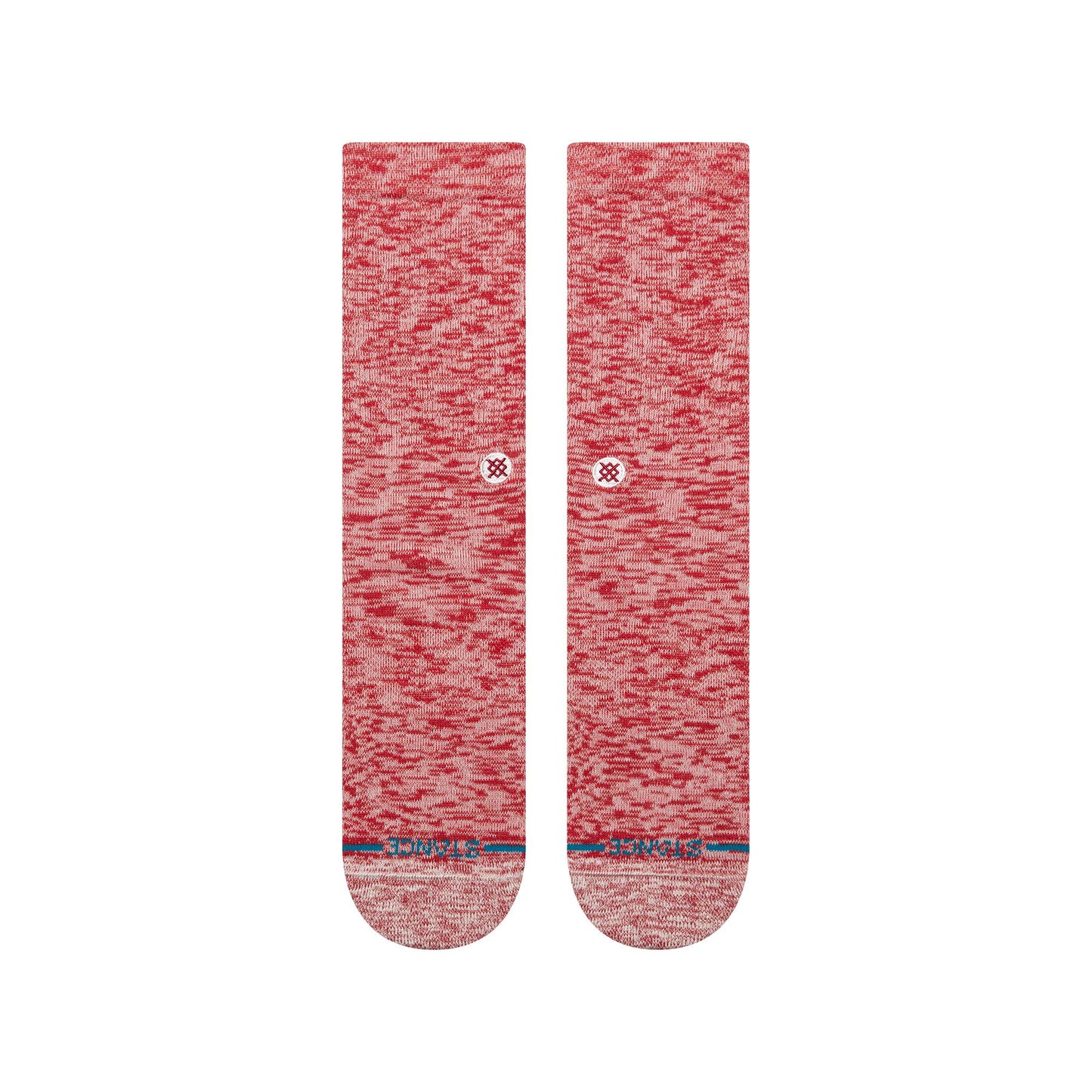 Slub Crew Socks - Red
