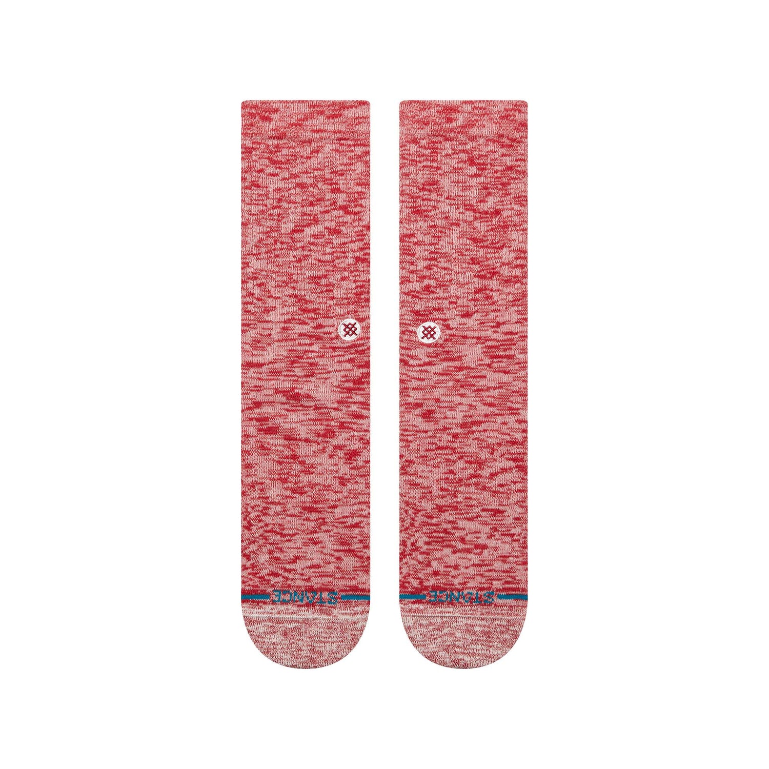 Slub Crew Socks - Red