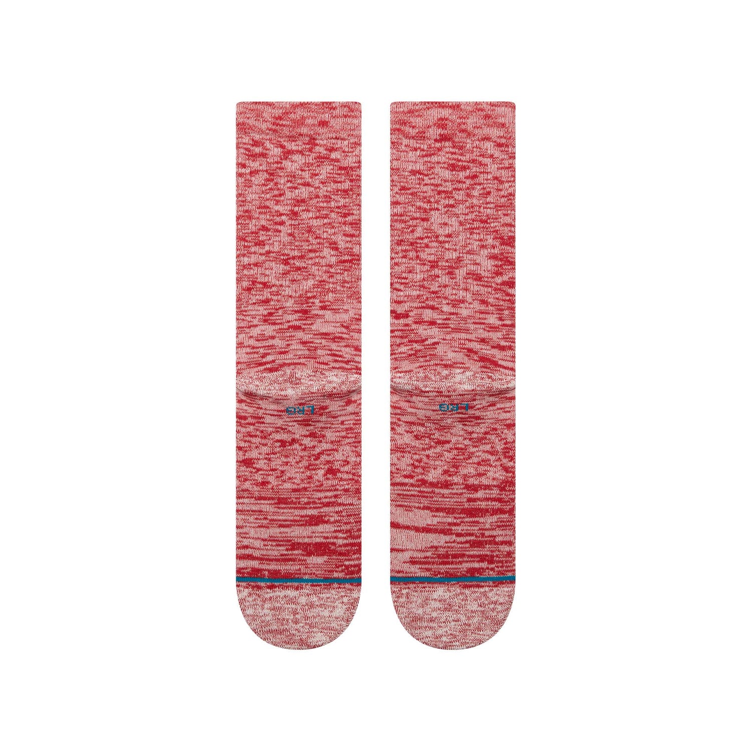 Slub Crew Socks - Red