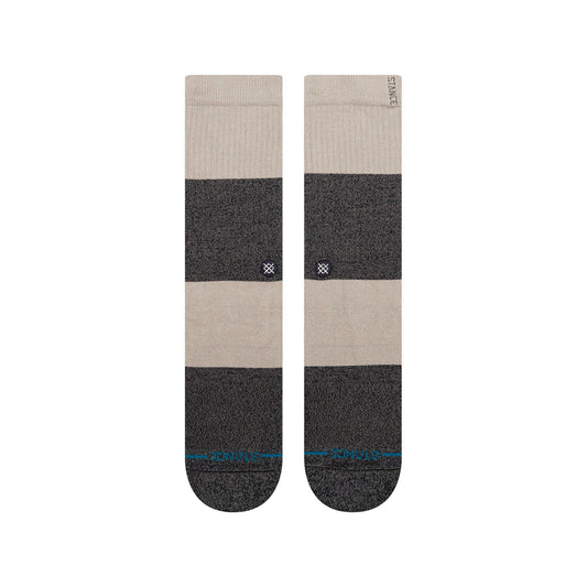 Twist Stripe Crew Socks - Grey