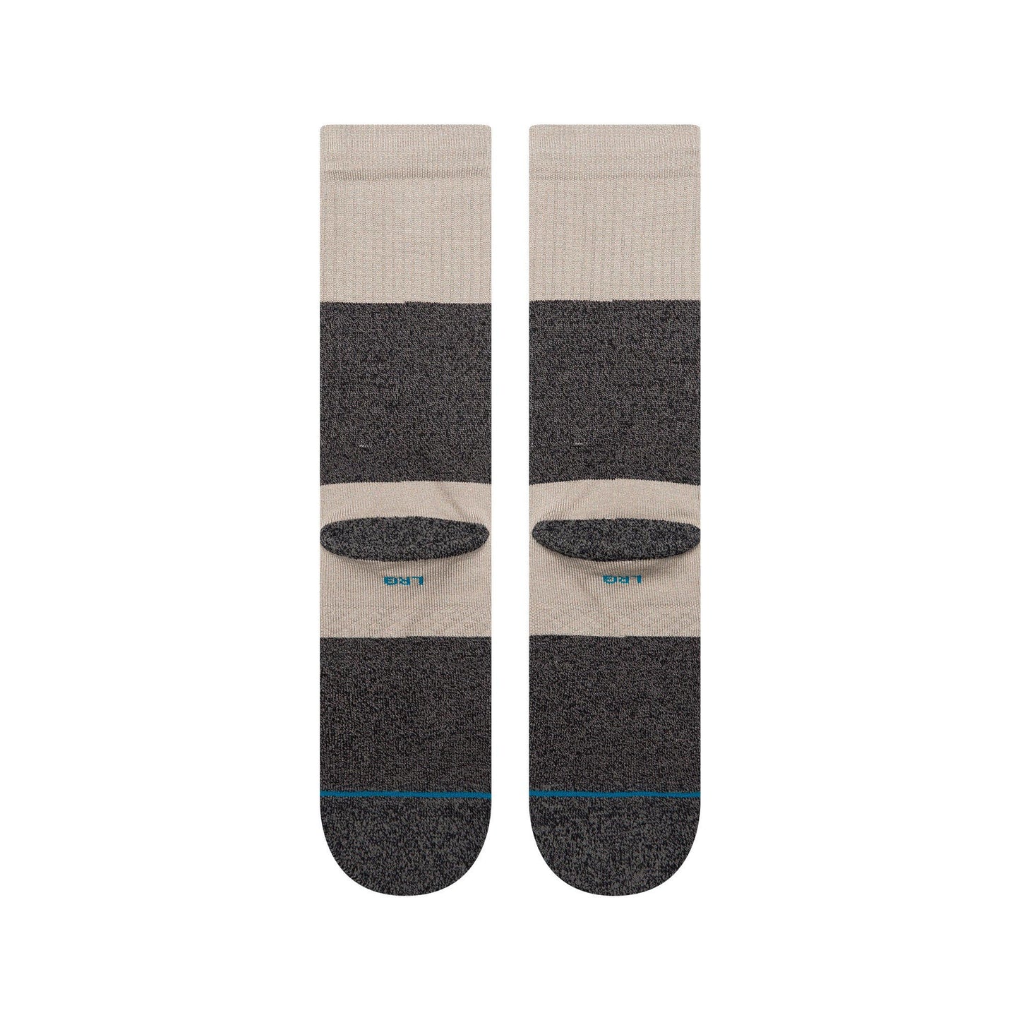 Twist Stripe Crew Socks - Grey