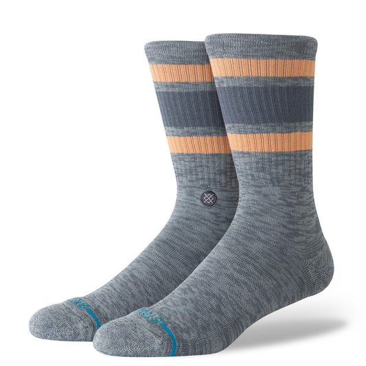 Slub Boyd Crew Socks - Pavement