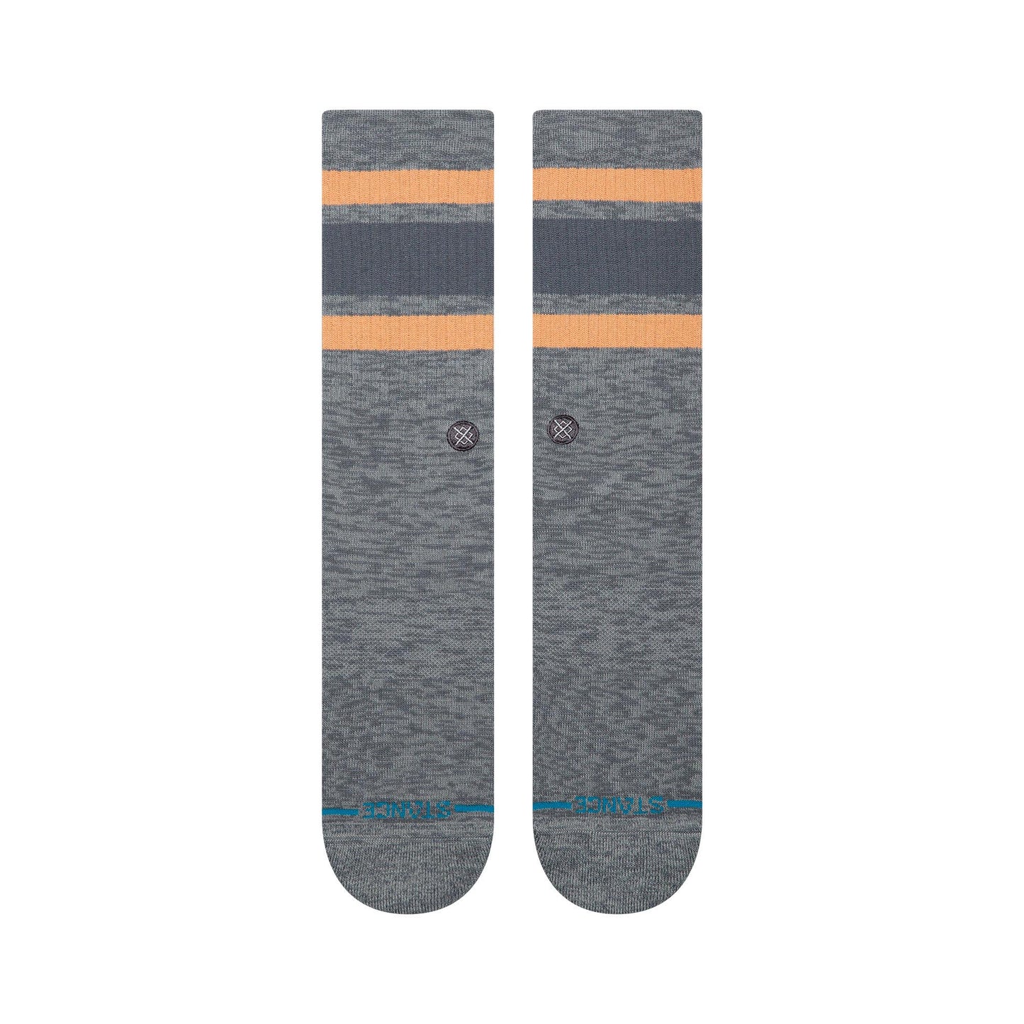 Slub Boyd Crew Socks - Pavement