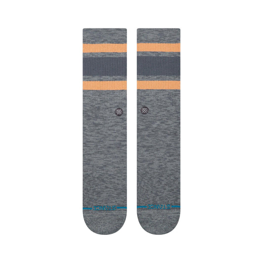 Slub Boyd Crew Socks - Pavement