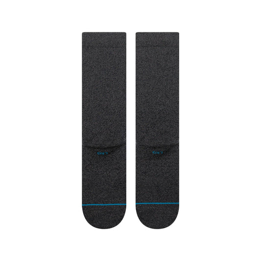 Icon Wool Crew Socks - Black