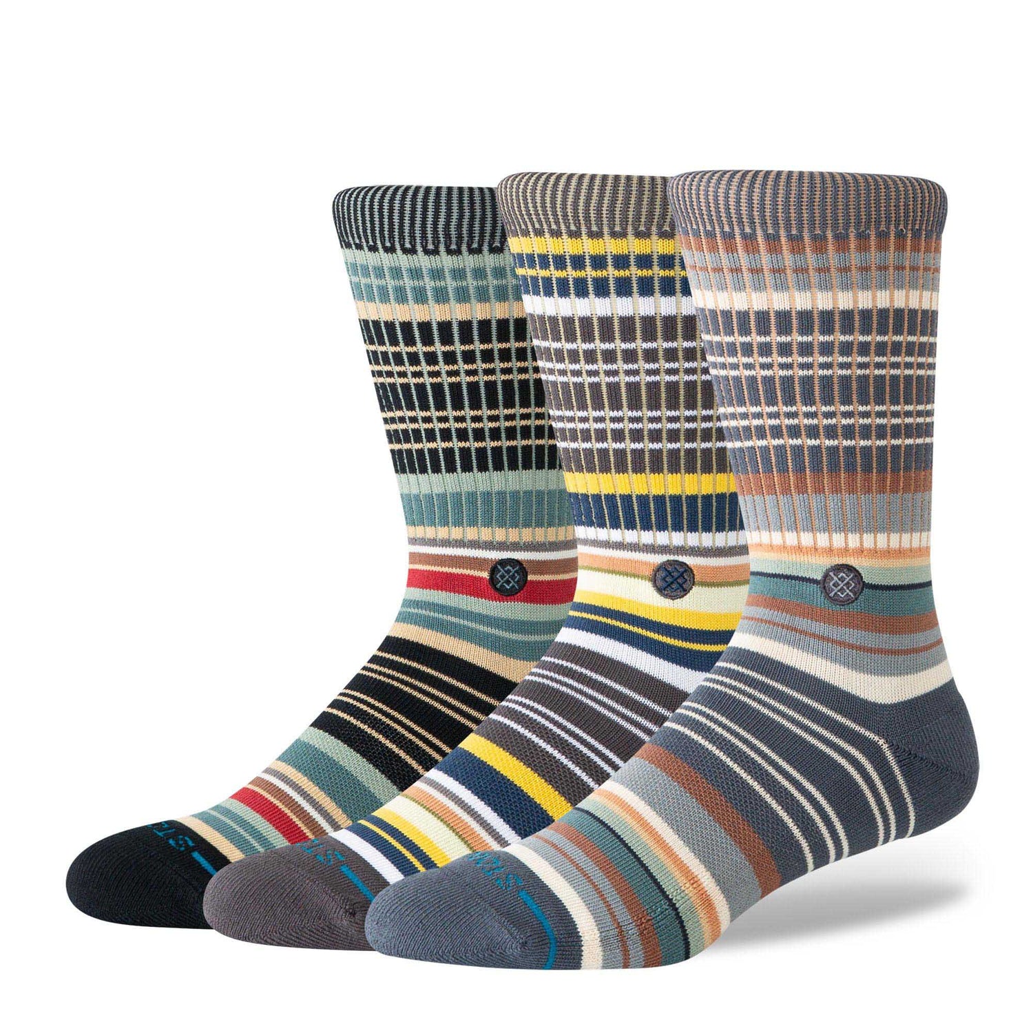 Jorongo Crew Socks 3 Pack - Multi