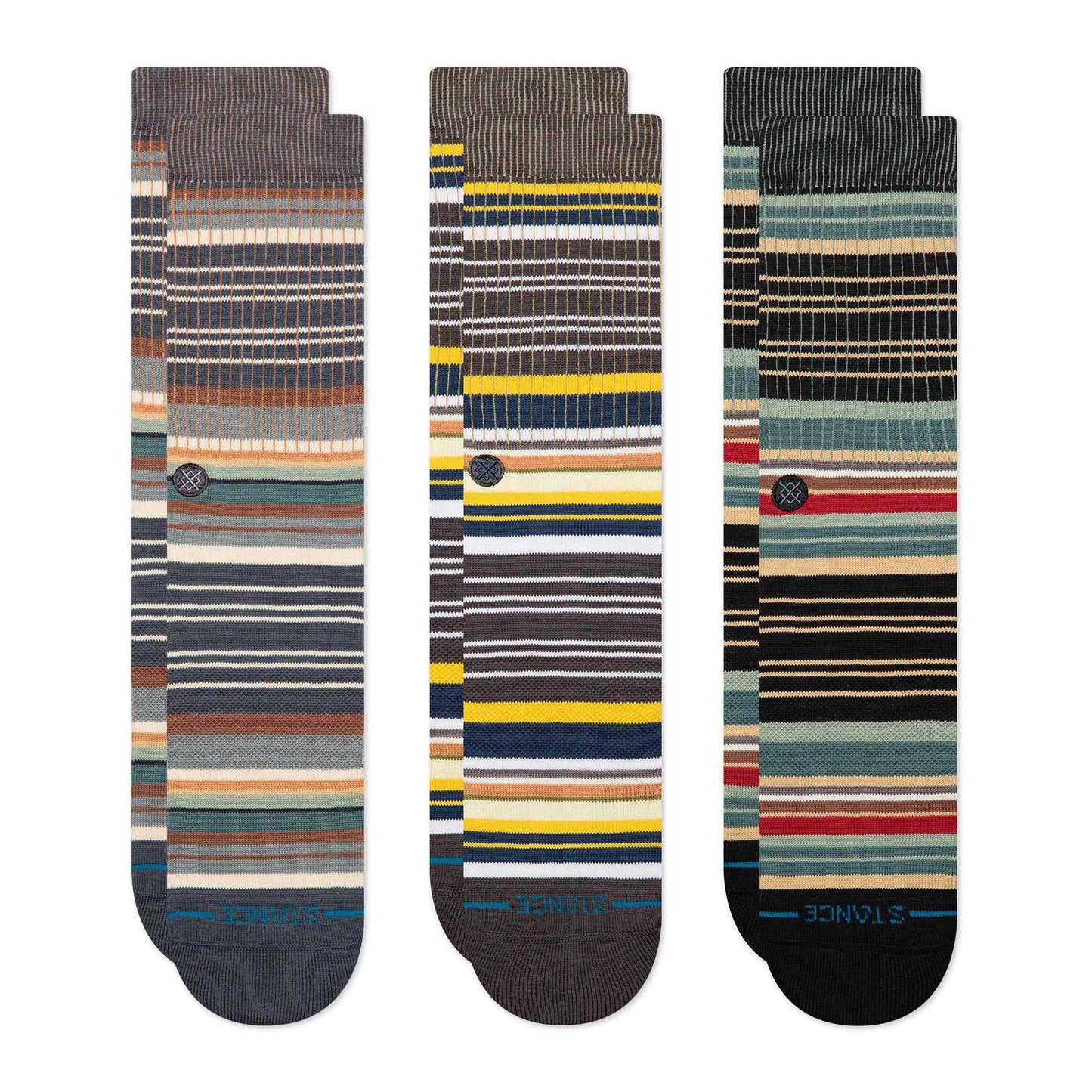 Jorongo Crew Socks 3 Pack - Multi