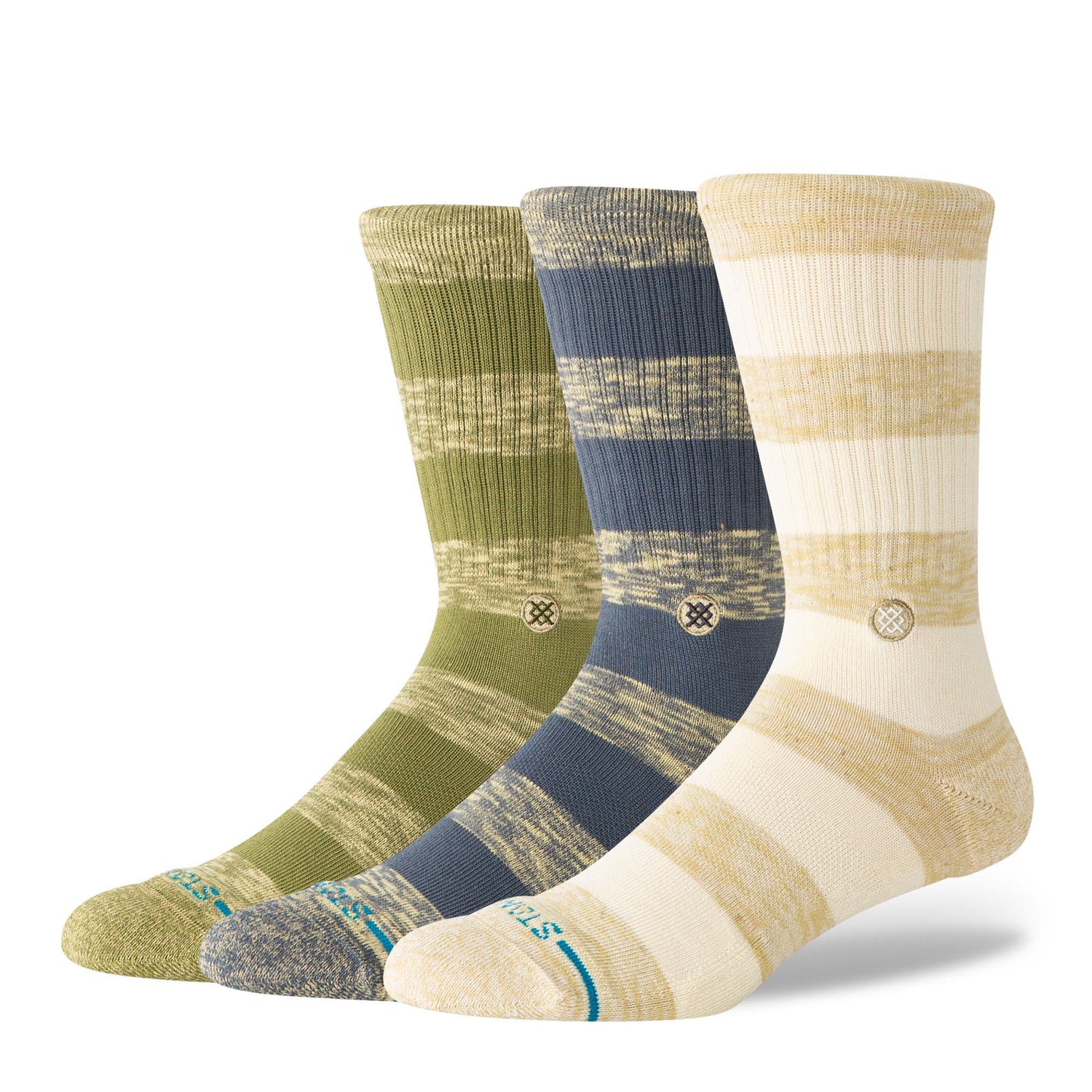 Portland Crew Socks 3 Pack - Canvas
