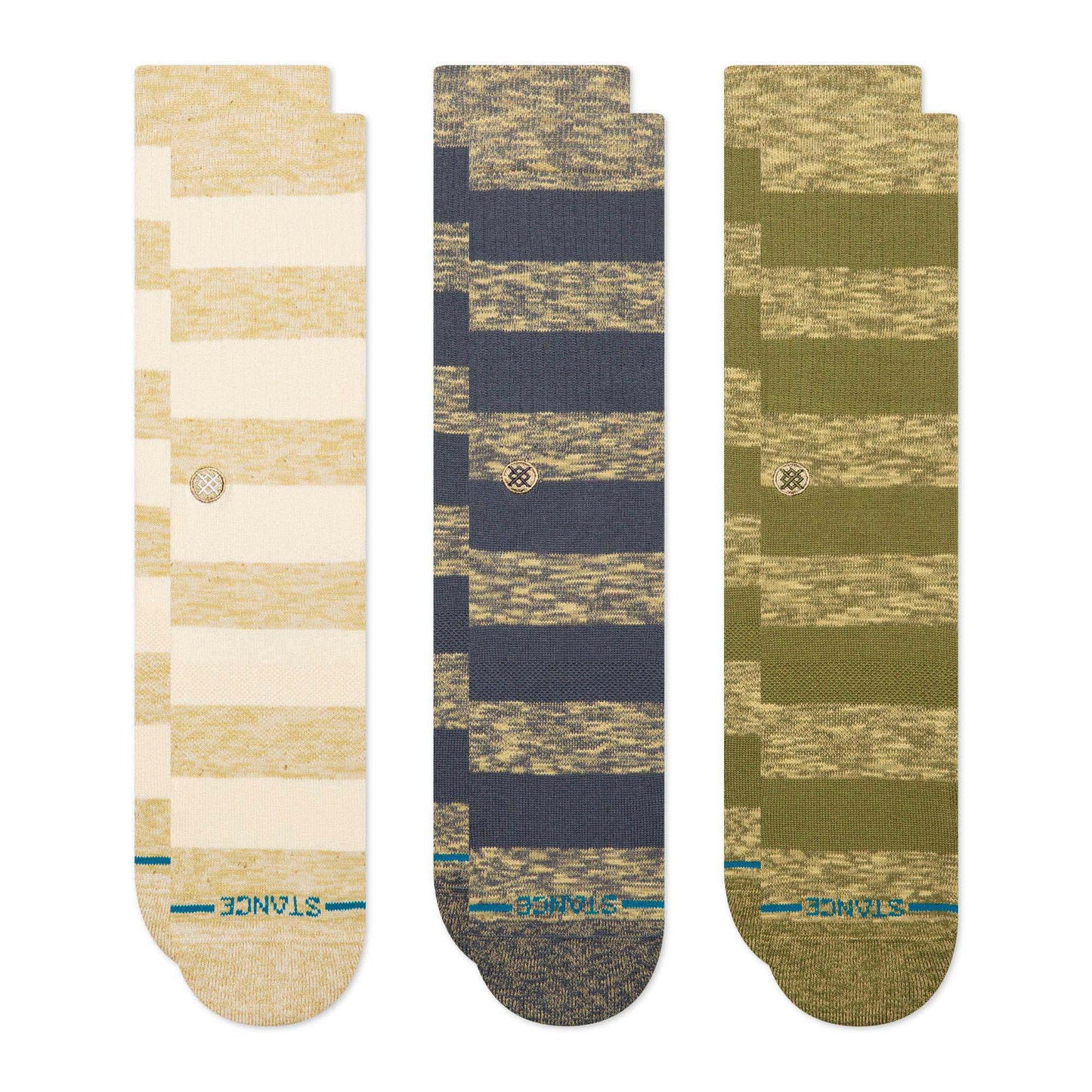 Portland Crew Socks 3 Pack - Canvas
