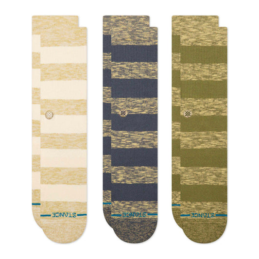 Portland Crew Socks 3 Pack - Canvas
