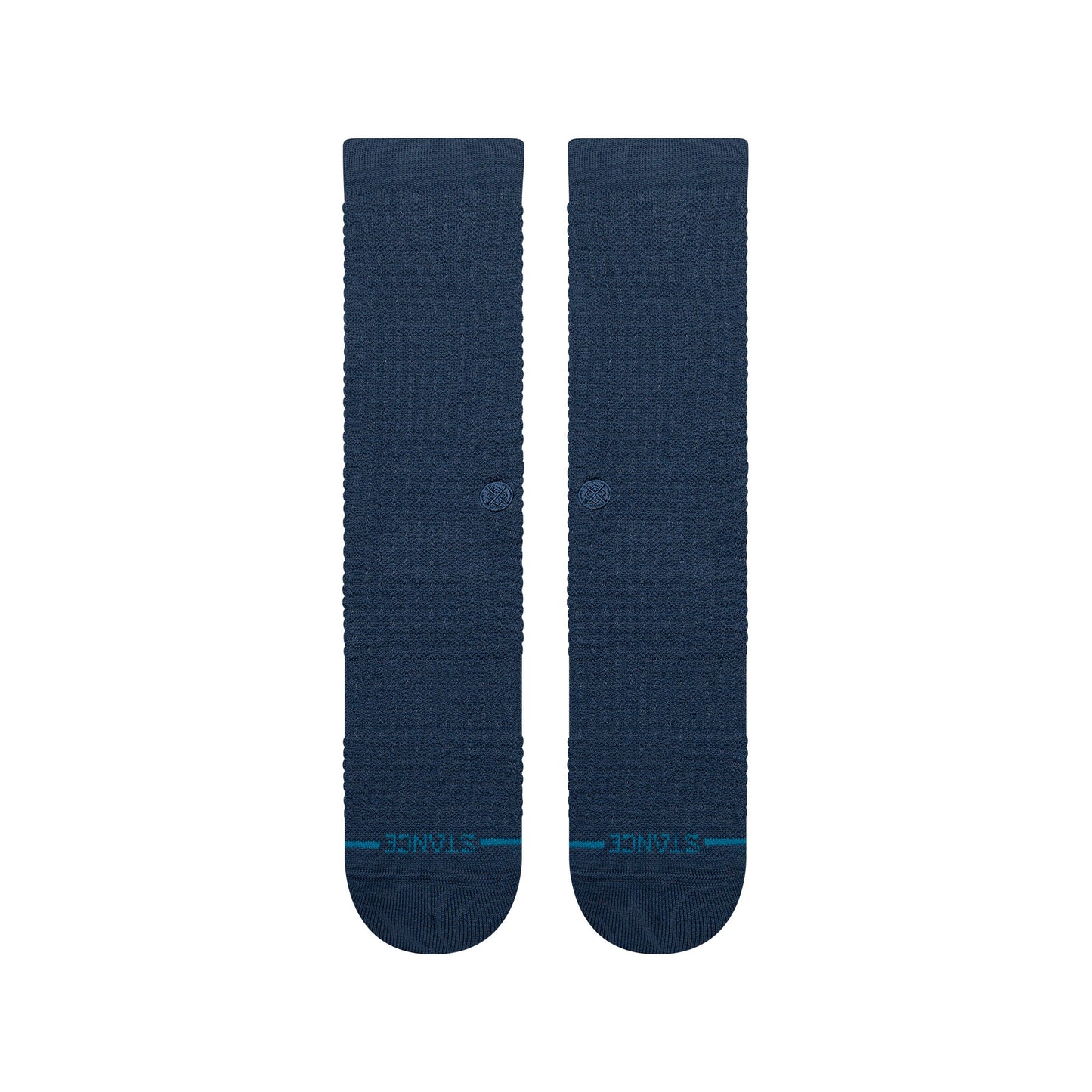Waffle Crew Socks - Navy