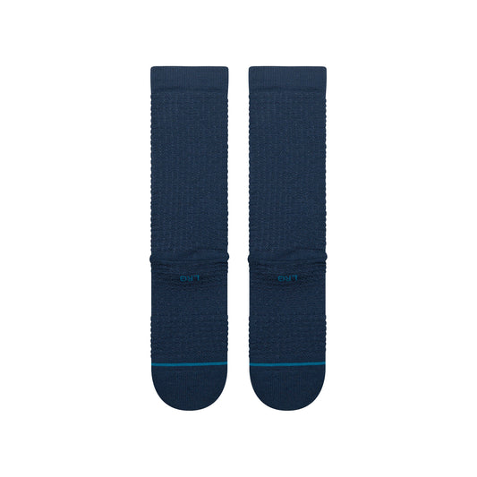 Waffle Crew Socks - Navy