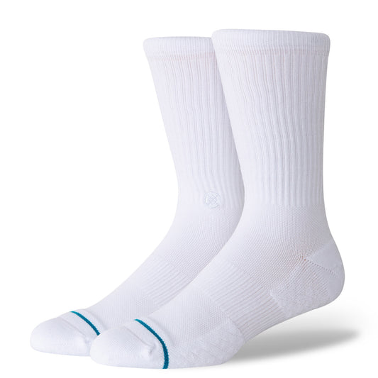 Signature Crew Socks - White