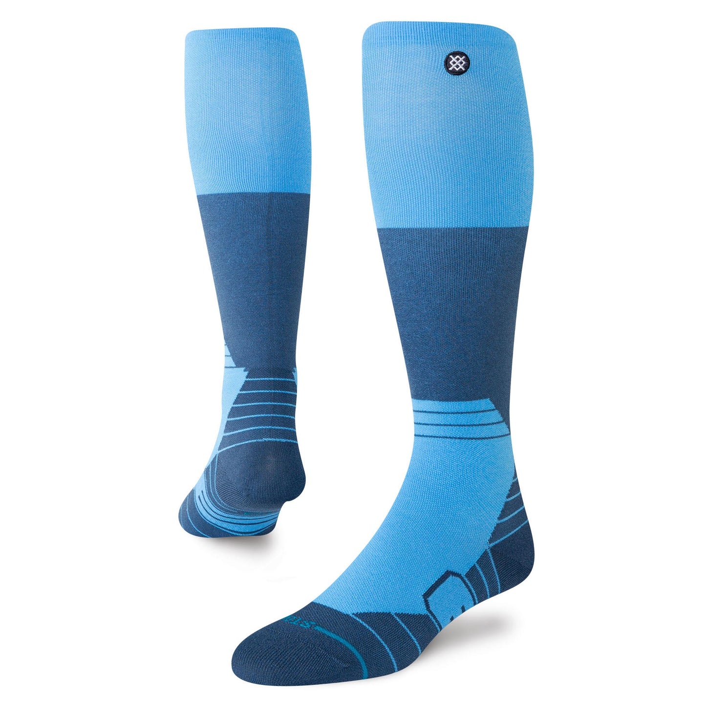 Poly Snow OTC Socks - Blocked WIndward Blue