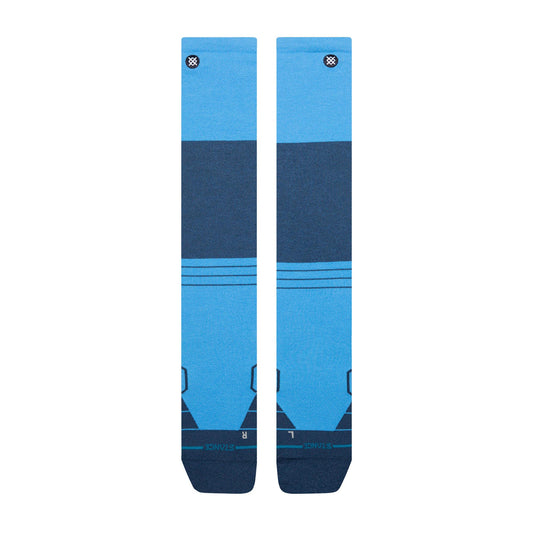 Poly Snow OTC Socks - Blocked WIndward Blue