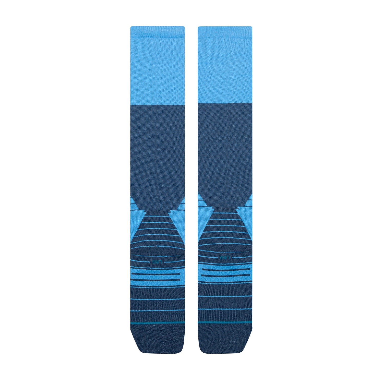 Poly Snow OTC Socks - Blocked WIndward Blue
