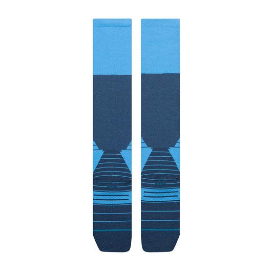Poly Snow OTC Socks - Blocked WIndward Blue