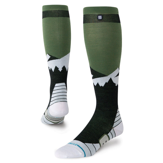 Wool Snow OTC Socks - Divide Black