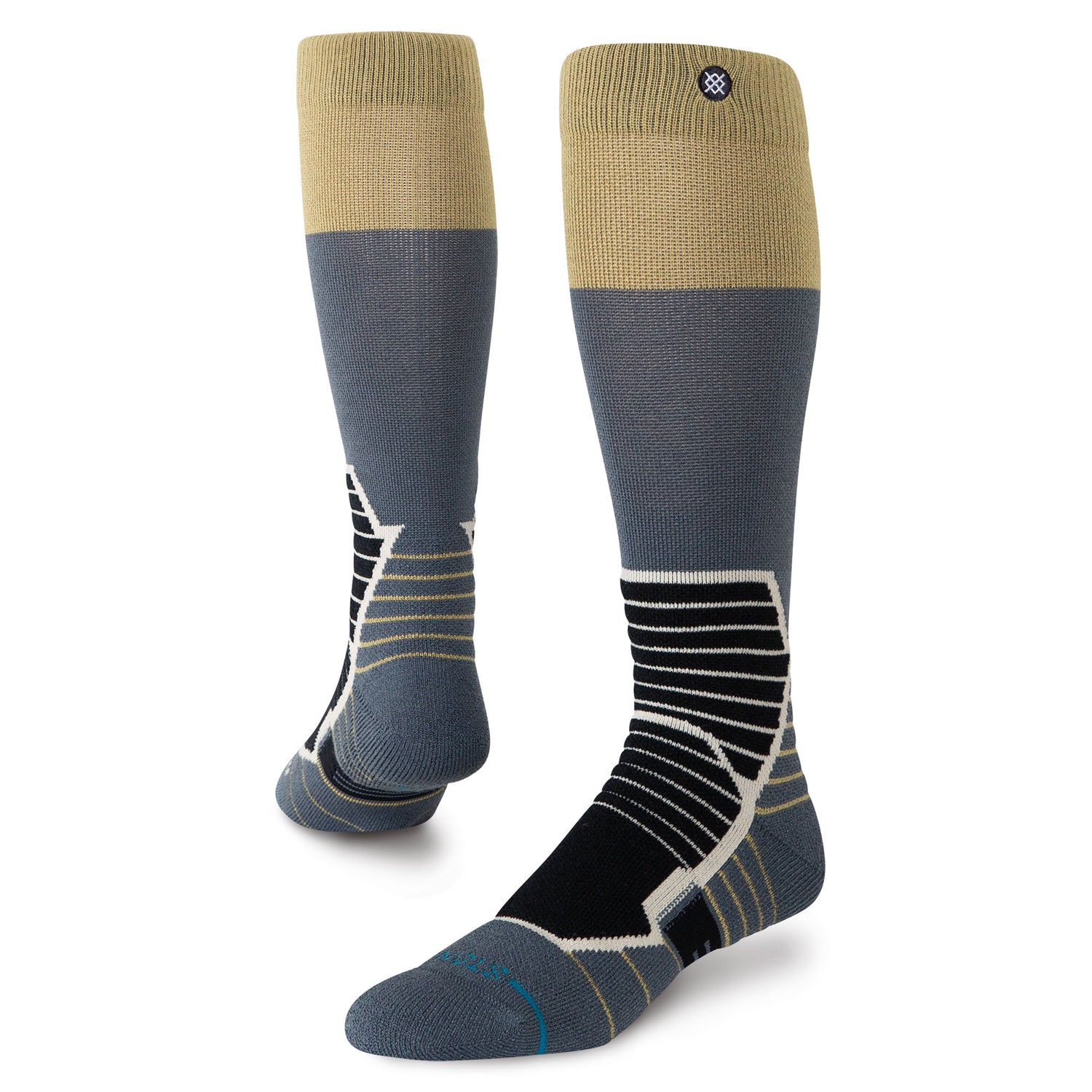 Wool Snow OTC Socks - Blocked Gold