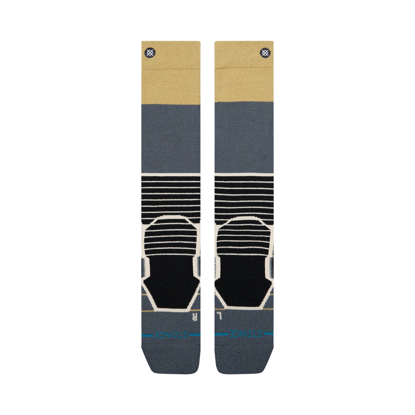 Wool Snow OTC Socks - Blocked Gold