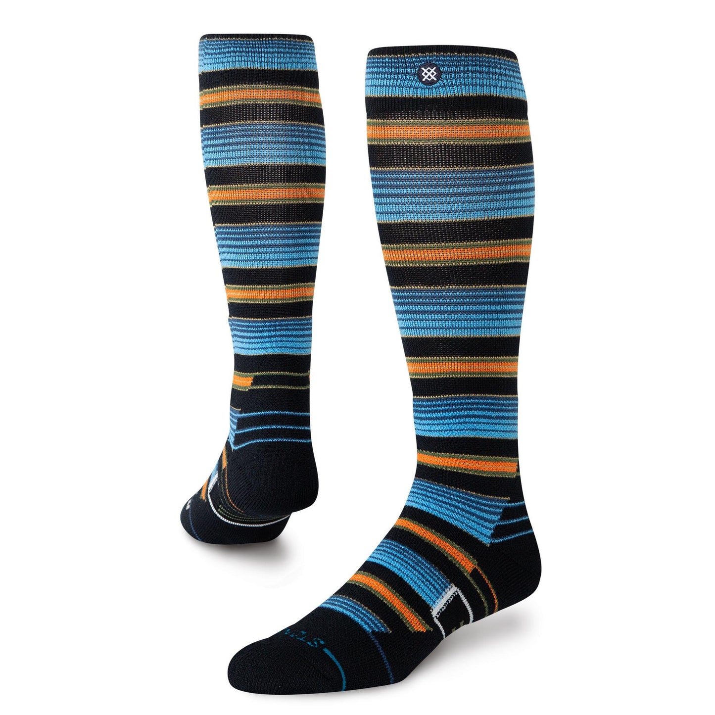 Poly Snow OTC Socks - Serape Windward Blue