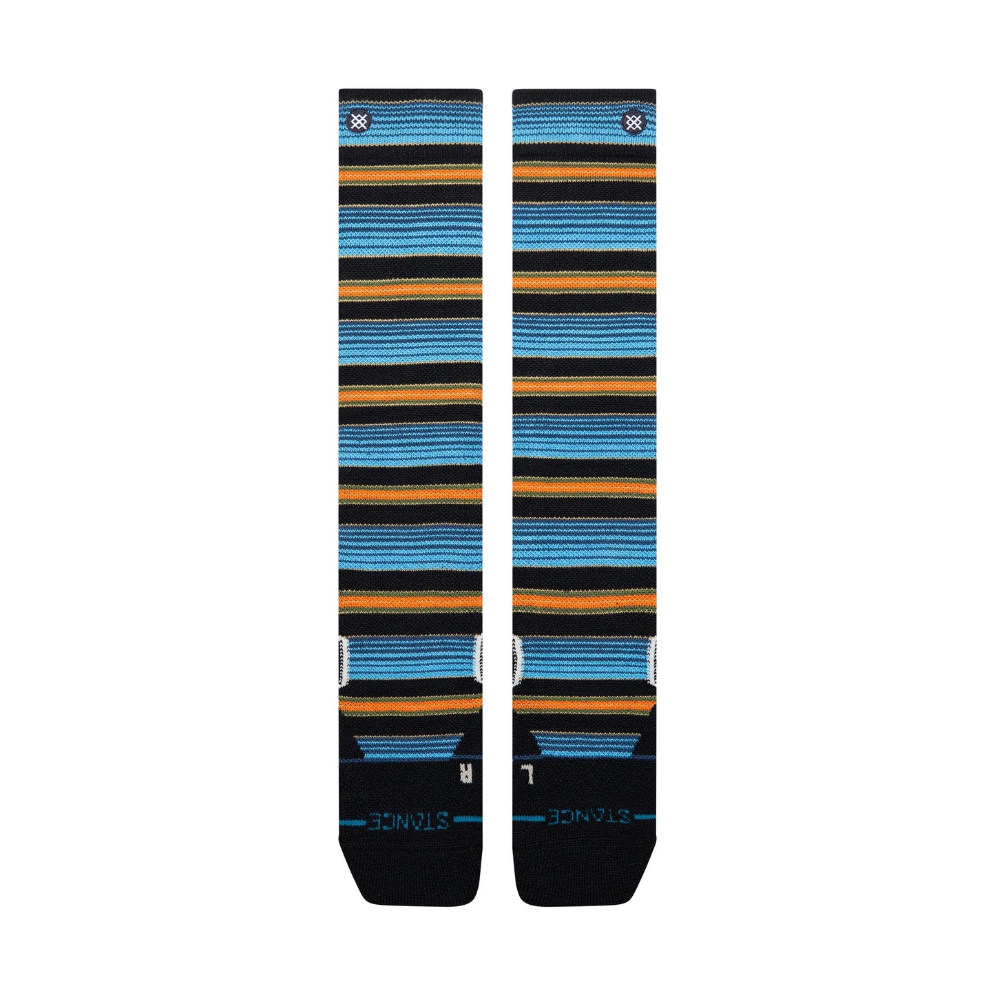Poly Snow OTC Socks - Serape Windward Blue