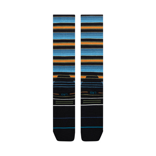Poly Snow OTC Socks - Serape Windward Blue