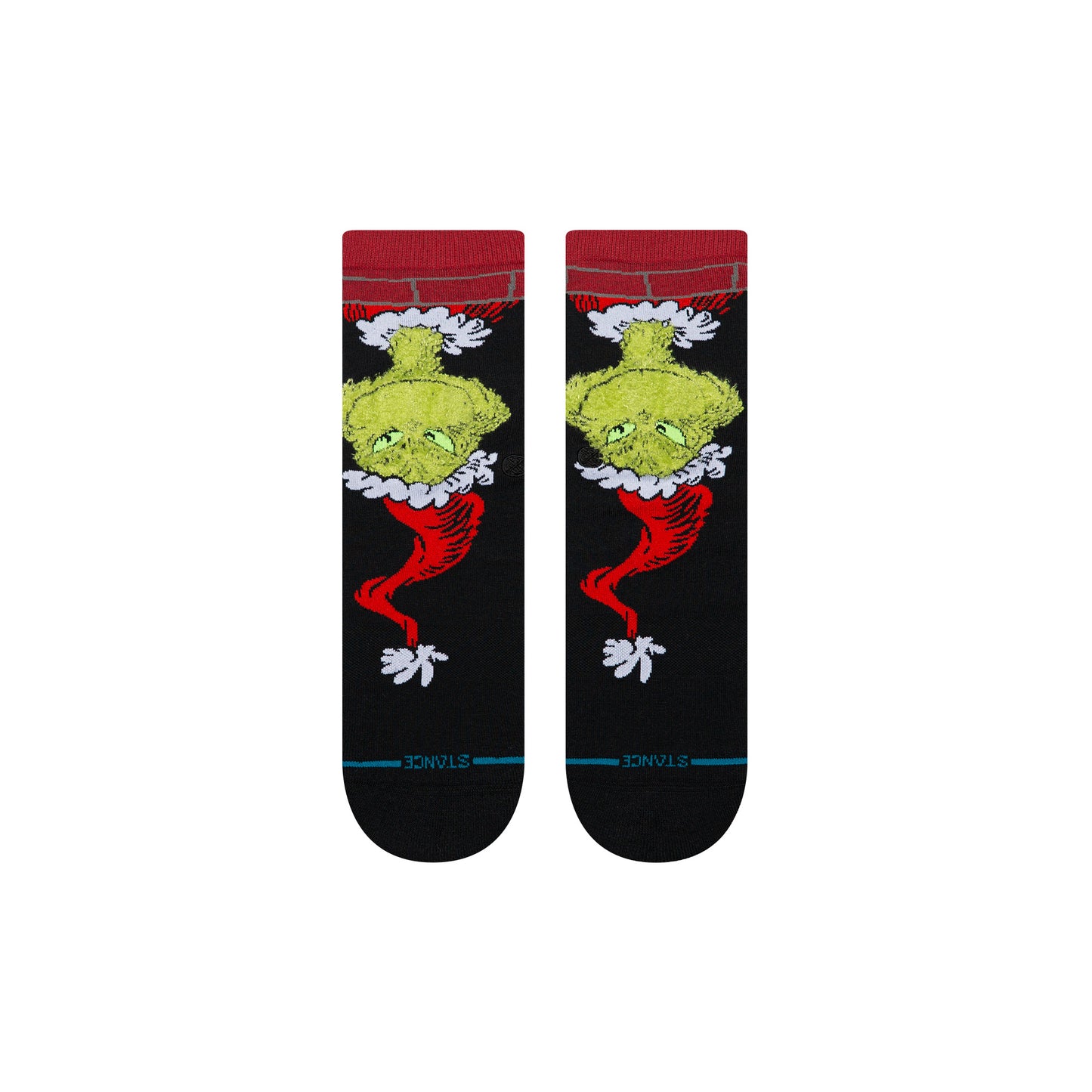 The Grinch Kids Crew Socks - Down The Chimney