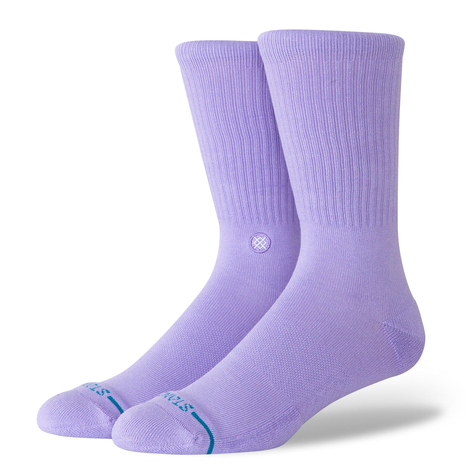 Icon Crew Socks - Neon Purple