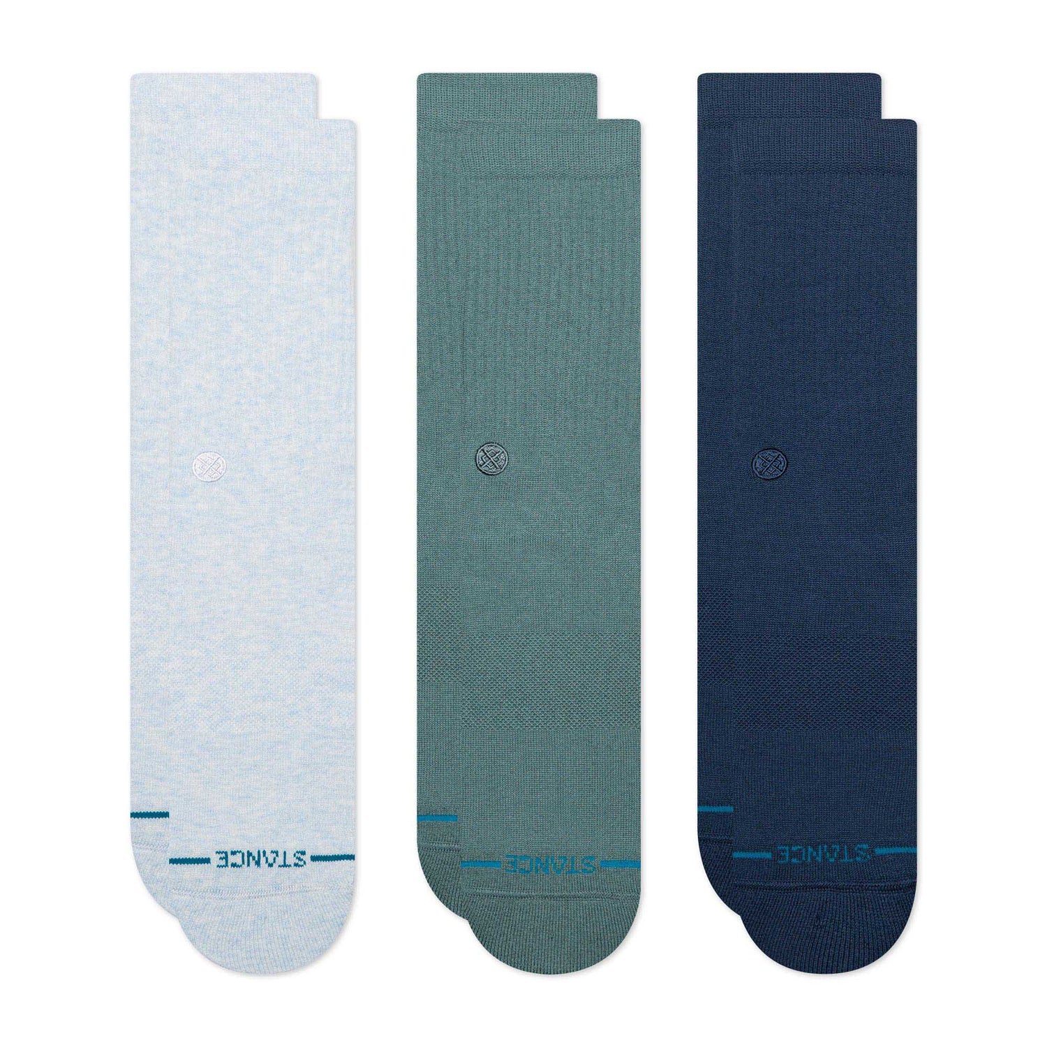 Icon Crew Socks 3 Pack - Mist