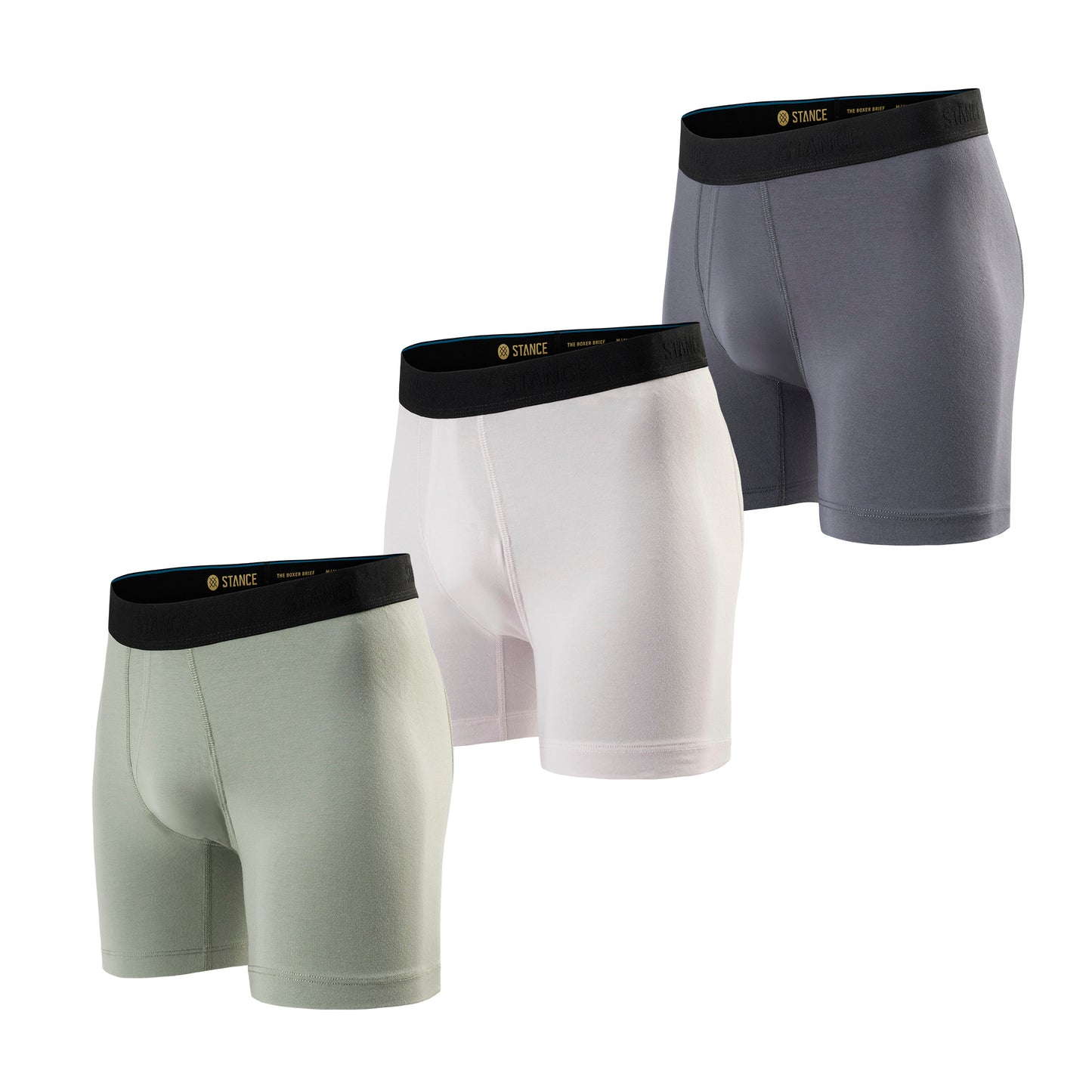 Cotton Boxer Brief 3 Pack - Iceberg