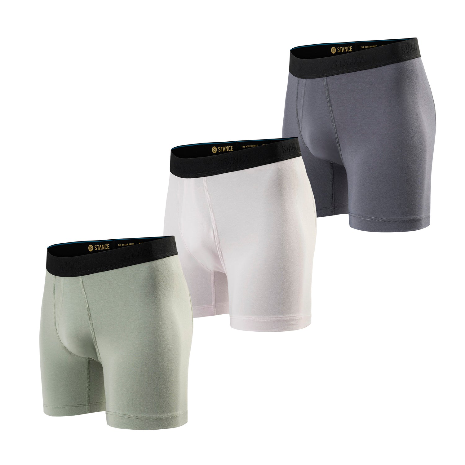 Cotton Boxer Brief 3 Pack - Iceberg