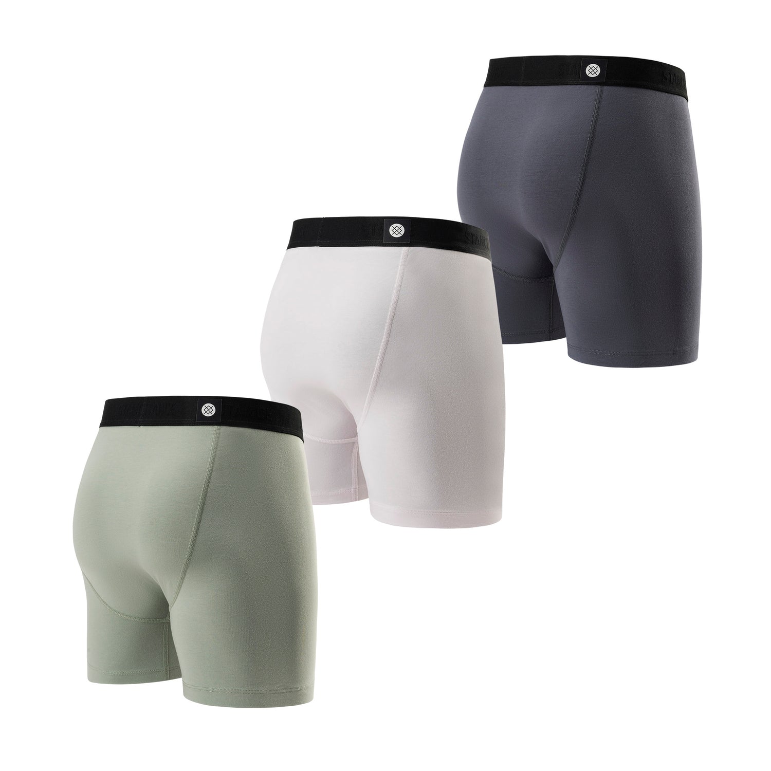 Cotton Boxer Brief 3 Pack - Iceberg