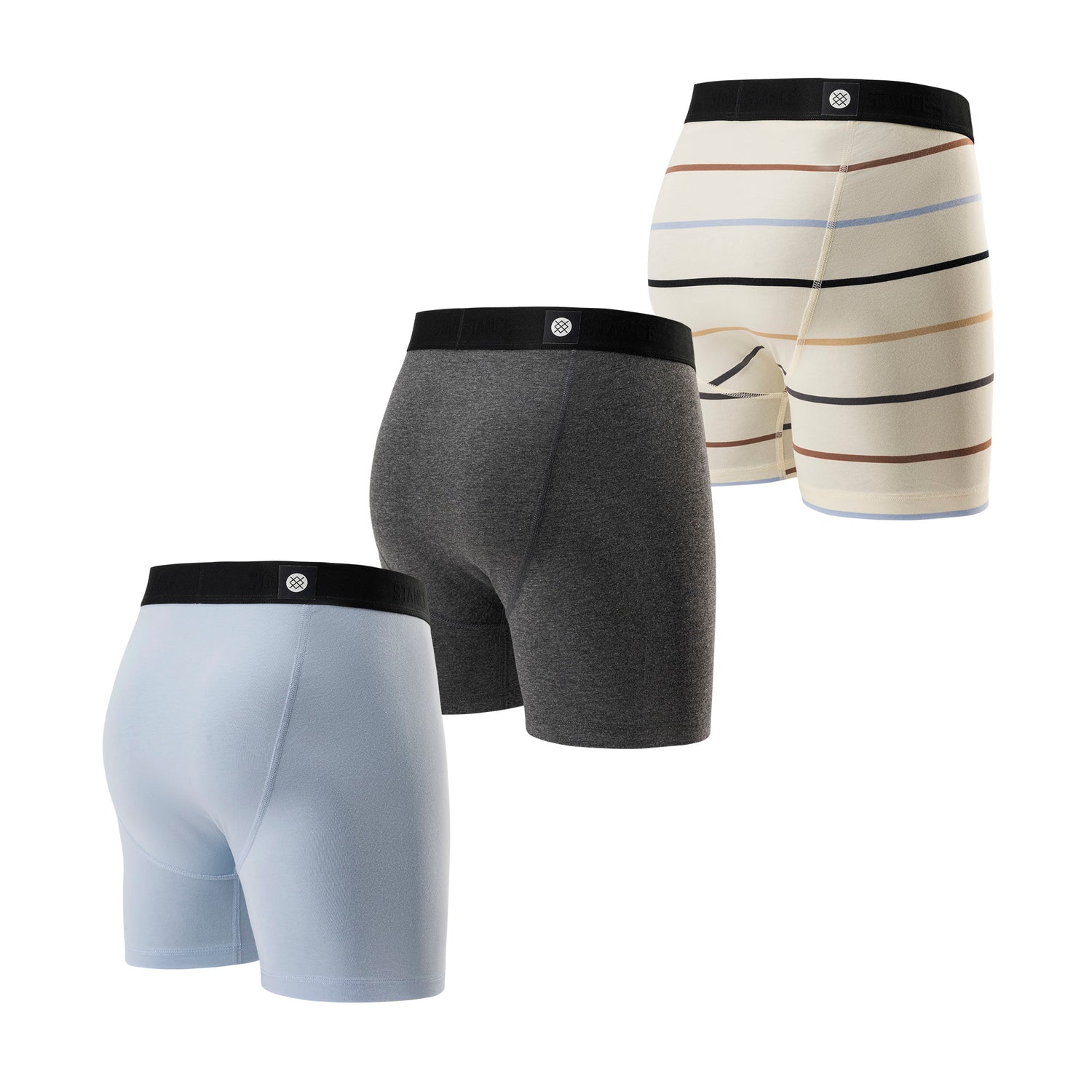 Cotton Boxer Brief 3 Pack - Light Blue