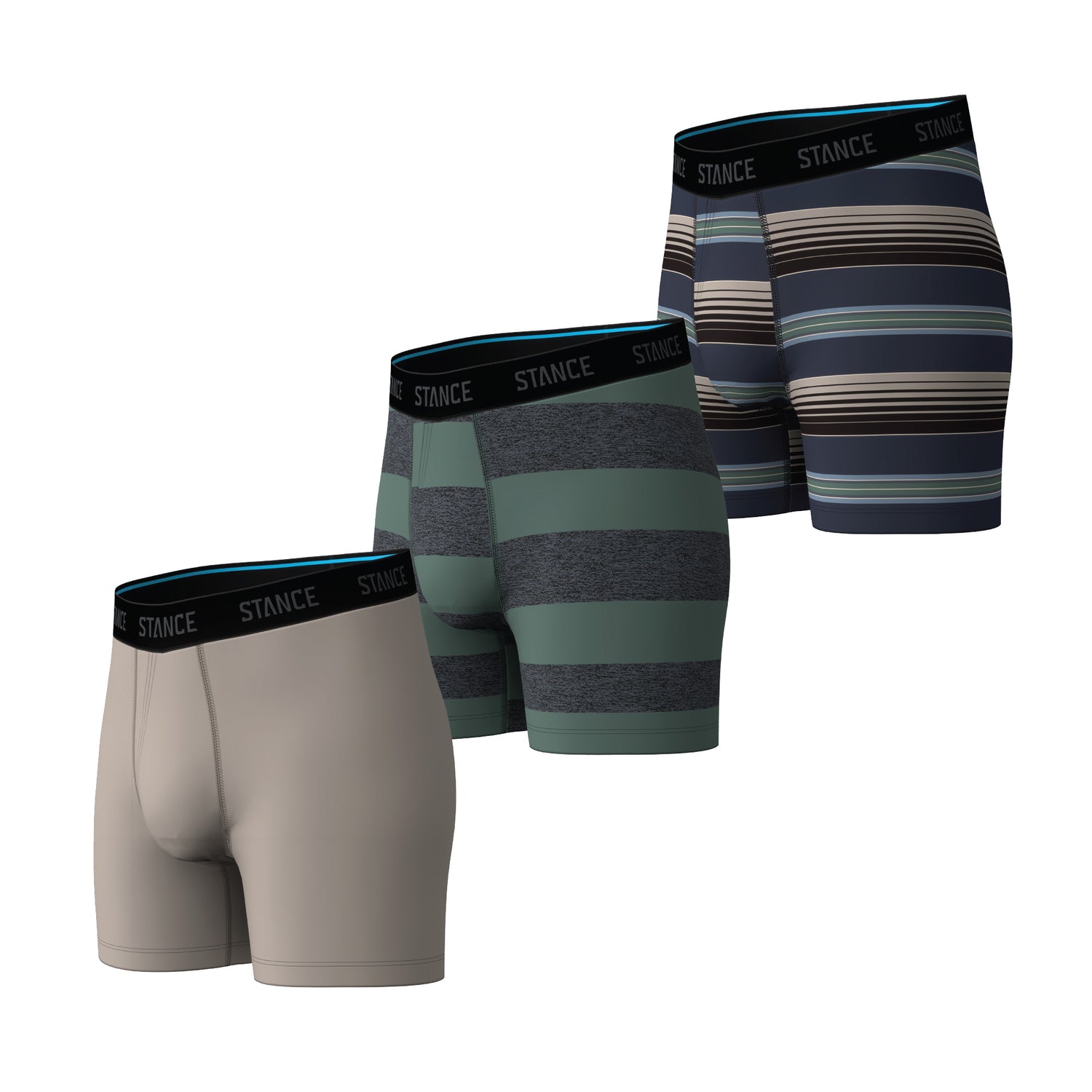 Cotton Boxer Brief 3 Pack - String Grey