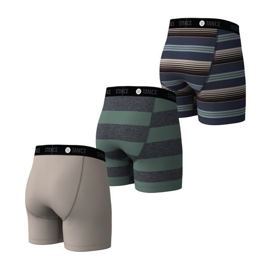 Cotton Boxer Brief 3 Pack - String Grey