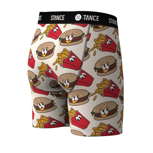 Poly Boxer Brief - Burgers & Fries