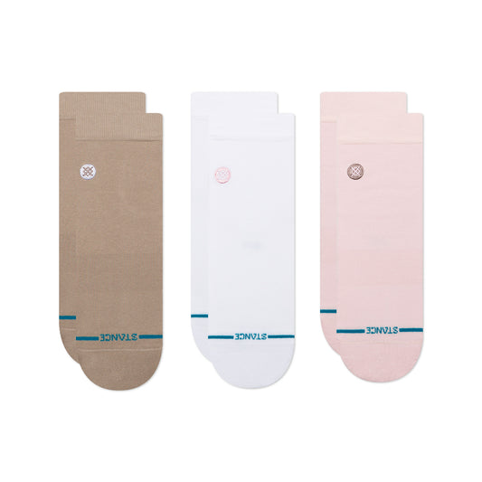 Icon Lowrider Quarter Socks 3 Pack - Multi